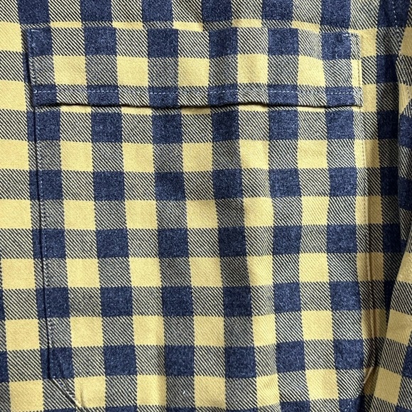 Lorenzini Made in Italy Size Large Green Gingham Cotton Twill Designer Shirt C21 - Picture 9 of 13